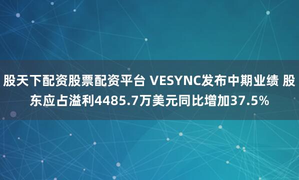 股天下配资股票配资平台 VESYNC发布中期业绩 股东应占溢利4485.7万美元同比增加37.5%